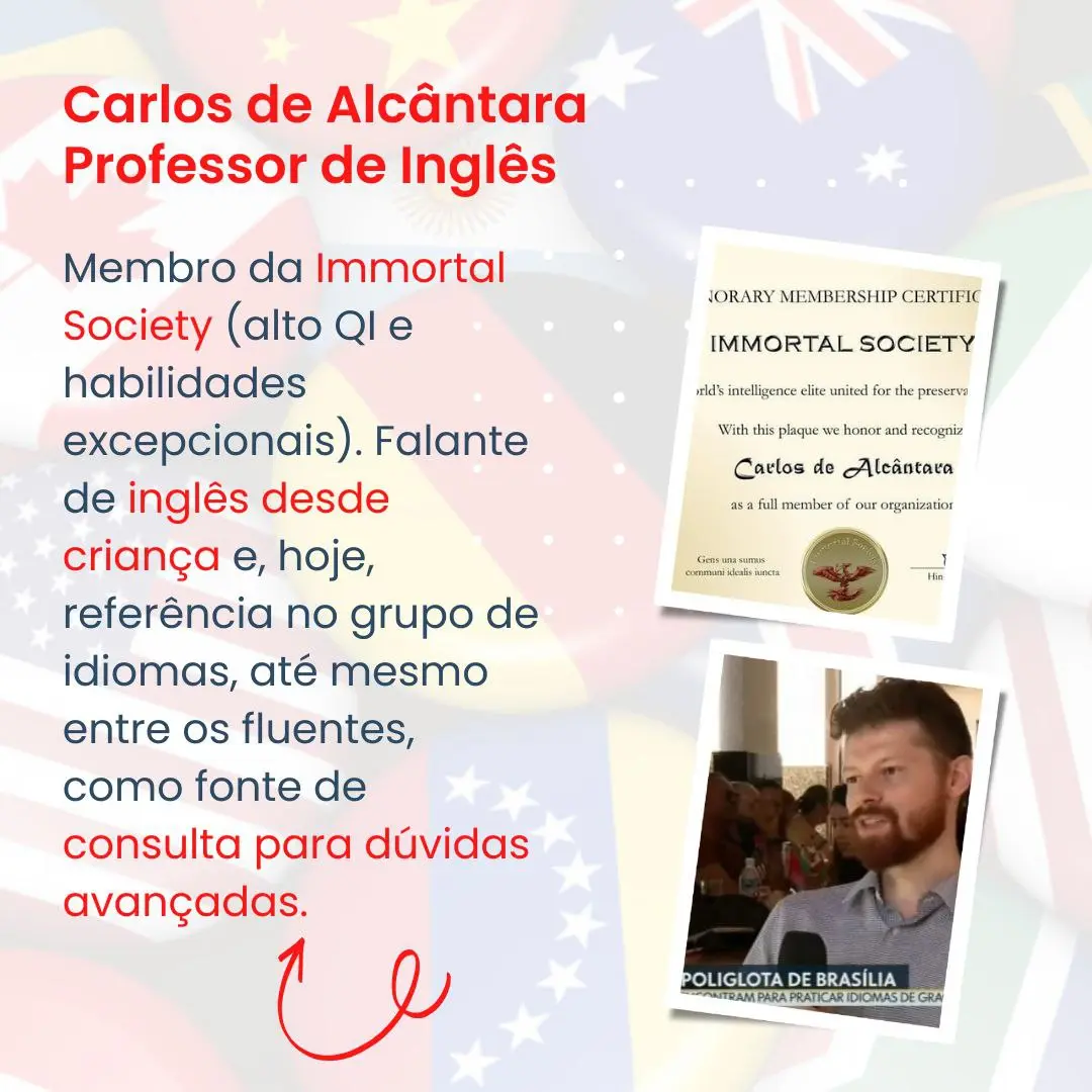 Metodologia do curso de conversação em inglês